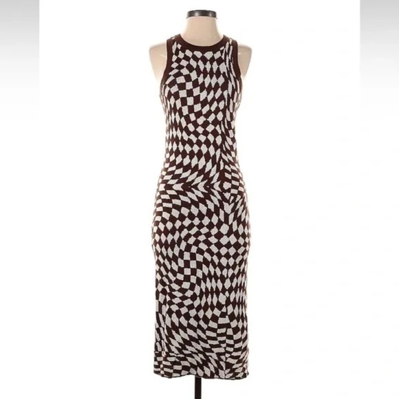 Wild Fable Red and White Halter Sheath Dress - Picture 5 of 7